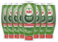 Pack of 8 Fairy Max Power Original Washing Up Liquid 450ml X 8 X 1 kitchen essen 6.66 per litre