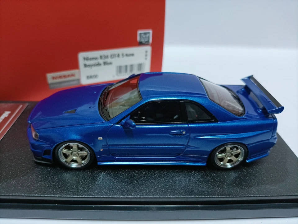 Hpi 1:43 Nissan Skyline спортивный автомобиль модель Nismo GT-R R34 S-Tune Bay синий - Изображение 2 из 4