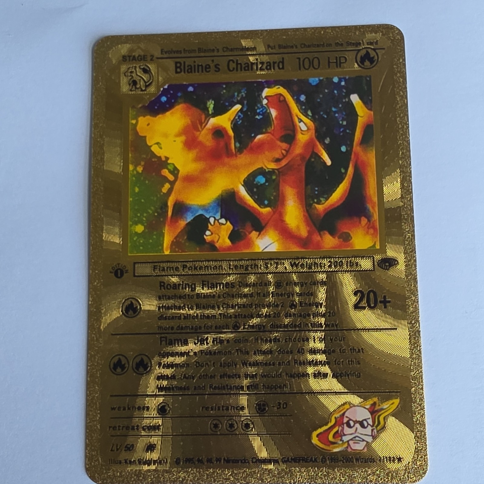 Pokemon TCG Blaine's Charizard 2/132 Gym Challenge 1st Ed Holo Rare 100HP