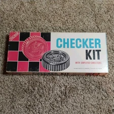 Vintage Halsam Products Co. Chicago Checker Kit Game No. 405
