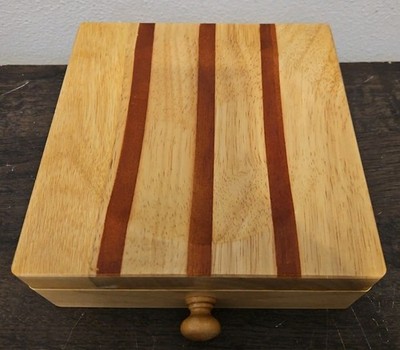 Ulu Alaskan Knife Cutting Board Bowl Medium Wood Block Maple Walnut Authentic 