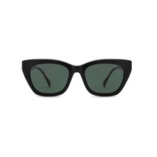 Vintage Black Tortoiseshell Acetate Cat-Eye Retro Fashion Sunglasses NWT
