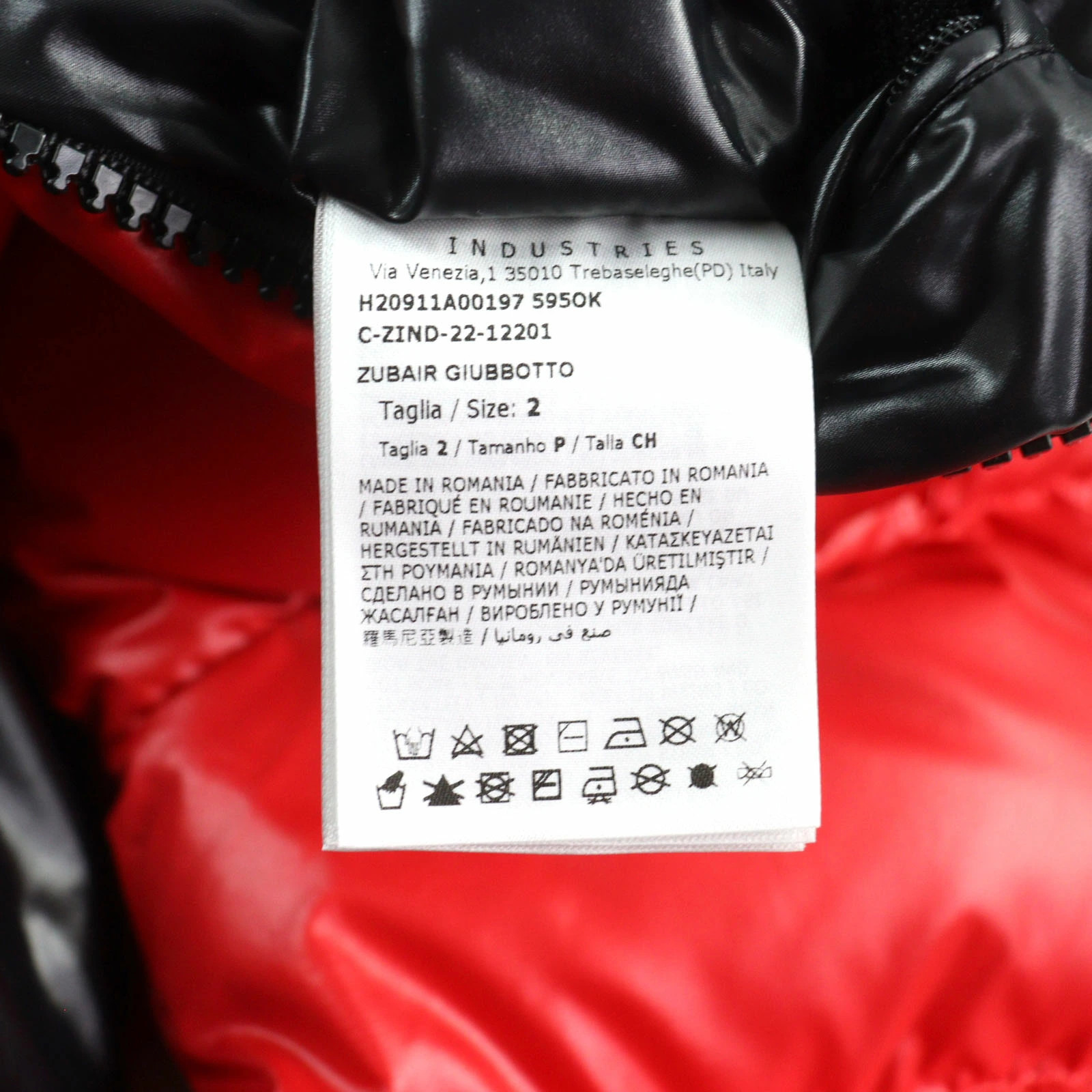 MONCLER Men's Hooded Down Jacket Zubair Giubbotto Double Zip Bicolor Red Black 2 thumbnail 12