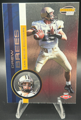 #ad 2001 Pacific Invincible Drew Brees RC #289 New Orleans Saints HOF Inductee 2026 $14.99