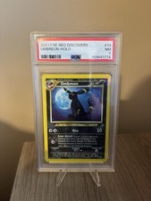 Pokémon TCG Umbreon Neo Discovery Holo Card 13/75 Unlimited PSA 7