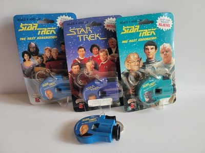 LOT of 4 Star Trek TNG;  Enterprise Crew; TNG Aliens - Key Chain Click Viewer