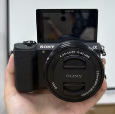 Sony Alpha a5100 24.3MP Mirrorless Digital Camera w/16-50mm Lens w/flashlight