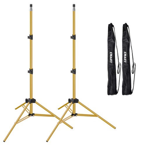 7 Ft Light Stand for Photography, Portable Photo Video Tripod Stand, 2 Pack L...