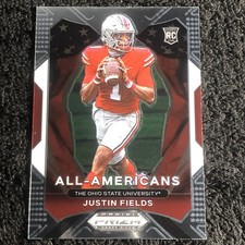 2021 Panini Prizm Justin Fields All-AMERICANS #192