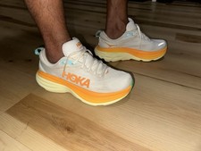 Hoka Bondi 8 Orange Running Shoes 1123202-BNCS Men  s Sizes 8D-14D