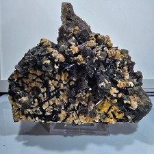 XXL Colorful Phantom Fluorite, Schorl Tourmaline, Muscovite Specimen Erongo