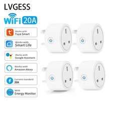 Tuya Smart WiFi UK Plug Alexa Voice Control, Energy Monitoring & Timer Function