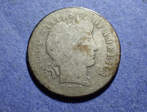 1910-D Barber Dime  AG