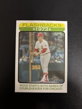 2022 Topps Heritage #BF-13 Wilbur Wood - Flashbacks 1973 - Chicago White Sox