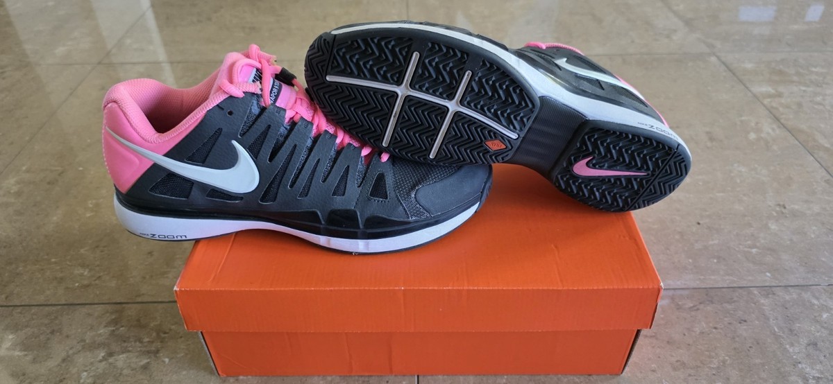 Nike Federer Zoom Vapor 9 Tour Pink/Black Men's US Size 9.5