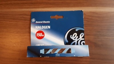 2 x General Electric 230 V -500+150 W -Halogen Linear K1 Halogenlampe