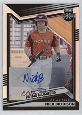 2022 Elite Extra Edition Prime Numbers A Signatures /190 Nick Biddison Auto 0z95