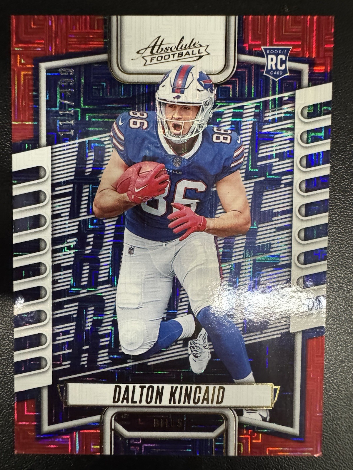 2023 Panini Absolute - Rookies Dalton Kincaid #113 Red Squares /499 (RC)