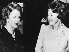 British Prime Minister Margaret Thatcher Queen Beatrix of Netherla- Old Photo