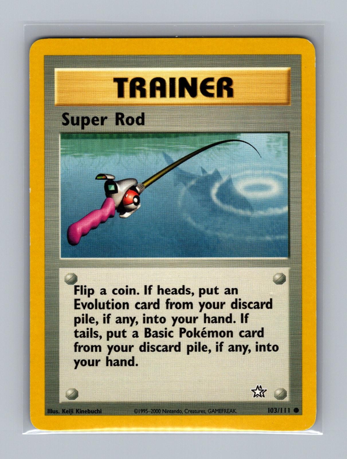 Super Rod 103/111 Common Neo Genesis Pokemon Unlimited MP