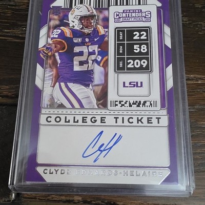2020 Panini Contenders Draft Picks Clyde Edwards-Helaire Auto #125