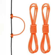2pcs Archery D Loop Rope 2 FT, Bow D Loop String Release Material, Orange
