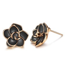 AllenCOCO Rose Flower Stud Earrings for Women Sensitive Ears, Hypoallergenic ...