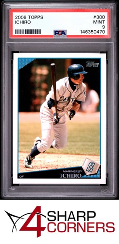 2009 TOPPS #300 ICHIRO SUZUKI MARINERS HOF PSA 9
