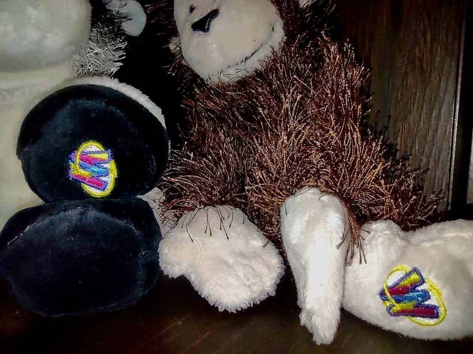 Ganz Webkinz Lil'kinz Plushies ~7" Cow And Monkey~No Codes~Cute Scrappy Look :) - Image 4 of 4