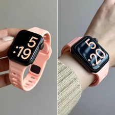 Silicone Band for Apple Watch Series 10 46mm 42mm Strap 44mm 45mm 40mm 41mm