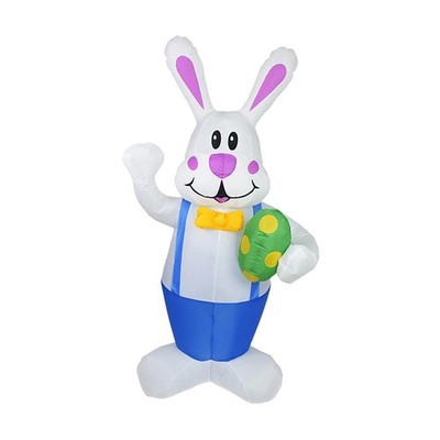 6,23 Fuß Ostern Aufblasbarer Hase Dekor mit Licht Cartoon Wetterfest Festival