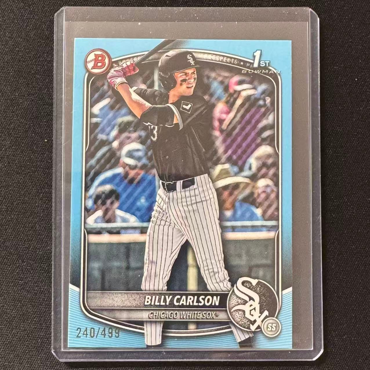 ✏️TT 2025 BOWMAN DRAFT BASEBALL PROSPECT 1ST SKY BLUE BORDER /499 BILLY CARLSON