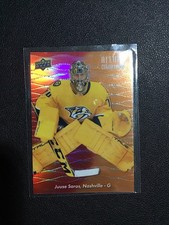 2023-24 Upper Deck Allure Color Flow Red-Orange Juuse Saros