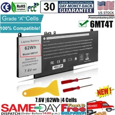 4 Cells Laptop Battery For Dell Latitude E5470 E5570 Precision 3510 6MT4T 79VRK