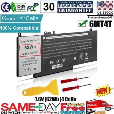 4 Cells Laptop Battery For Dell Latitude E5470 E5570 Precision 3510 6MT4T 79VRK