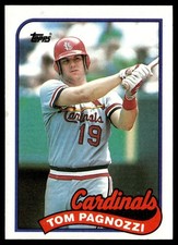 1989 Topps Tom Pagnozzi St. Louis Cardinals #208