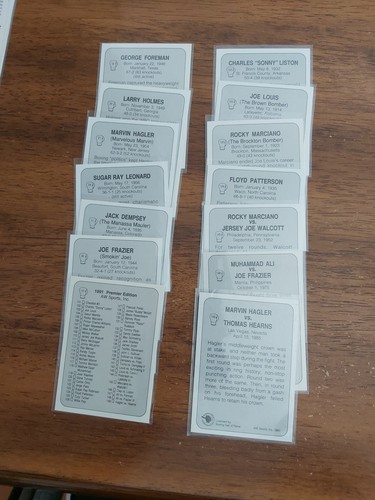 Lot Of 38 1991 All World Boxing Cards; Ali, Foreman, Holmes, Frazier & Liston - Picture 2 of 2
