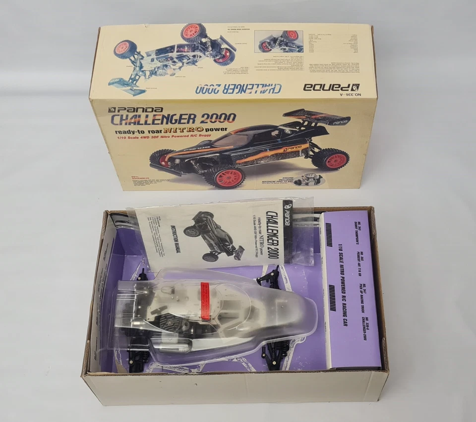 Thunder Tiger Panda Challenger 2000 1:10 4wd nitro buggy New Boxed Rare - Immagine 2 di 4