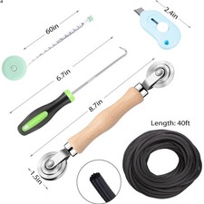 Windows Screen and Screen Door Repair Kit, 48"x118" Charcoal Fiberglass Mesh ...