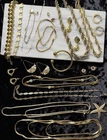 Estate Lot VTG  Gold-Tone Costume Jewelry Pieces Some PCs Signed.