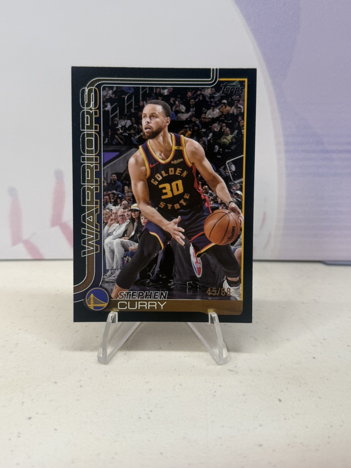 2025-26 Topps Basketball Black #135 Stephen Curry 45/68