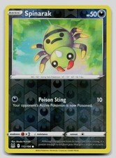 Spinarak 112/196 Common Lost Origin Pokemon Reverse Holo Near Mint
