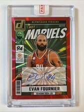 Evan Fournier 2024-25 Donruss EuroLeague Net Marvels Auto Red Laser #/99
