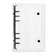 Clear A6 Binder Cover, A6 Notebook Cover, Black