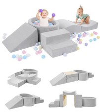 Foam Climbing Blocks with Ball Pit Designed for Toddlers Aged 1-3 -Great for ...