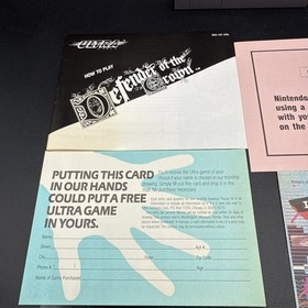 Defender of the Crown (Nintendo NES, 1989) All Inserts, Manual Only Missing Box