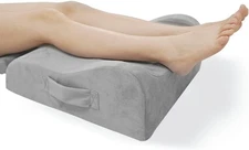 LightEase Leg Elevation Pillow, Memory Foam Leg Elevating Support Wedge Pillow