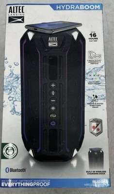 Altec Lansing HydraBoom Waterproof Wireless Charger Bluetooth Speaker New In Box