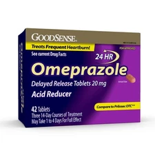 Omeprazole Delayed Release 20 mg | 42 Count Tablets | Acid Reducer