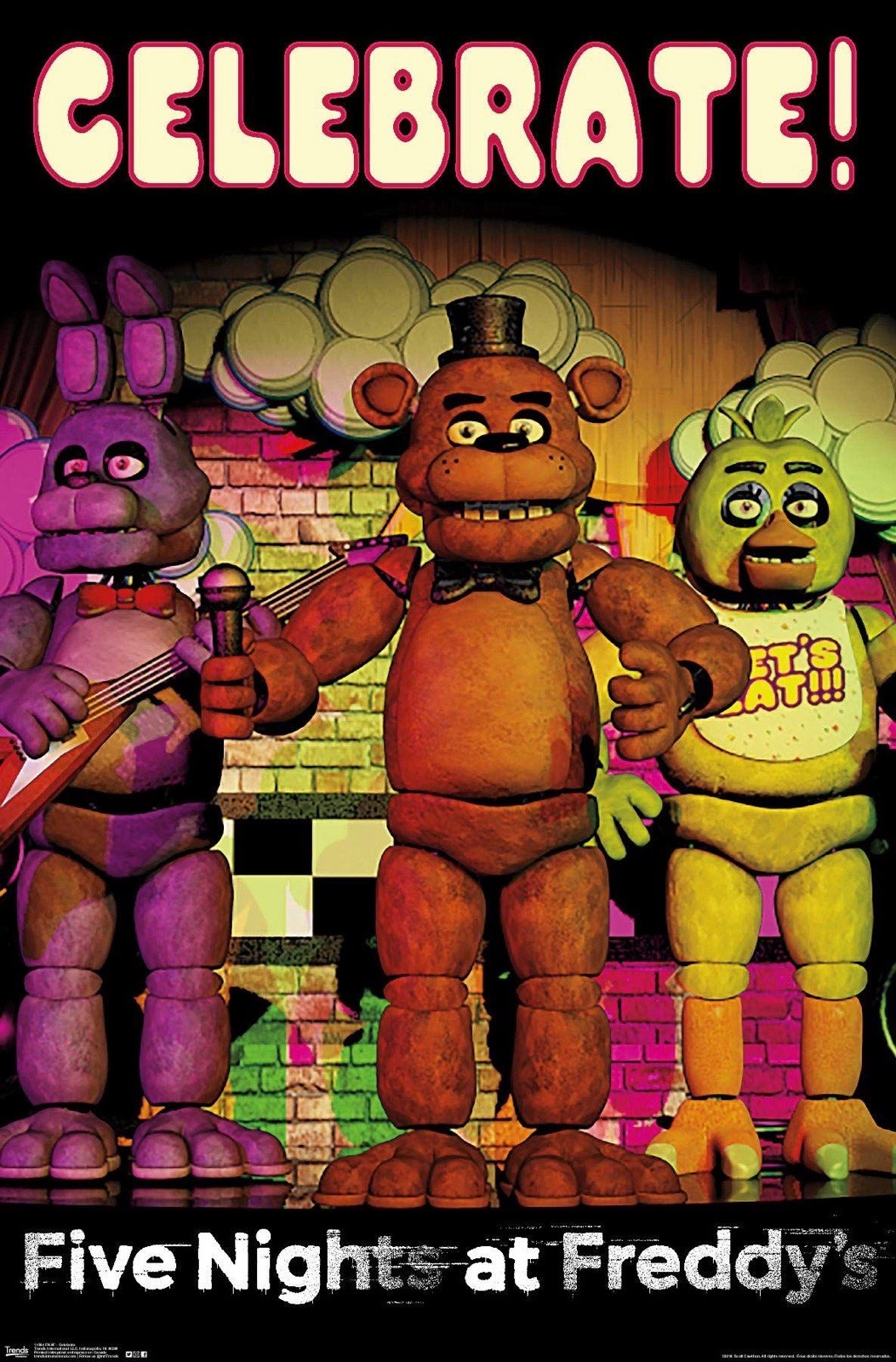 A3 Glossy Poster Art Print Five Nights at Freddy’s FNAF Game Horror Movie